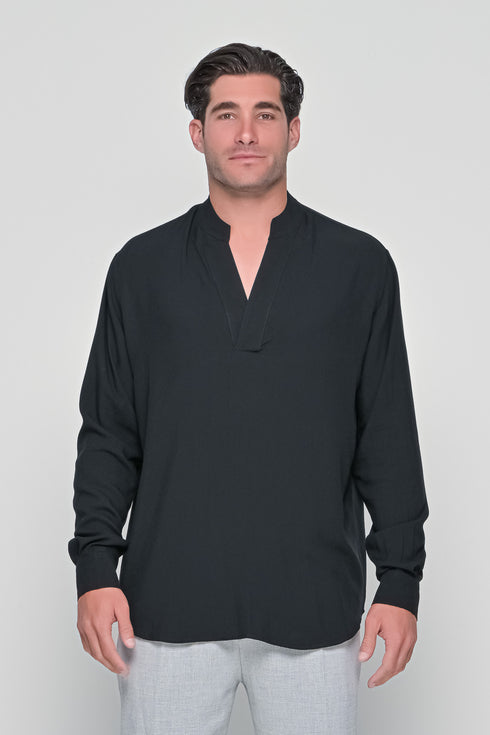 Notched Neck Shirt